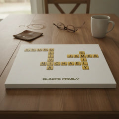 Pitbull Hub™ Personalized Crossword Canvas - Horizontal