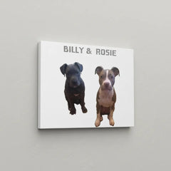 Pitbull Hub™ Personalized Matte Canvas - Horizontal