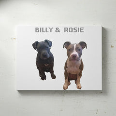 Pitbull Hub™ Personalized Matte Canvas - Horizontal