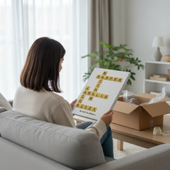 Pitbull Hub™ Personalized Crossword Canvas - Vertical