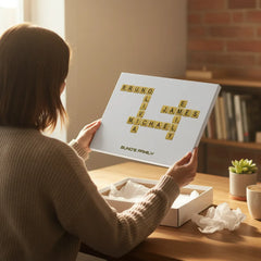 Pitbull Hub™ Personalized Crossword Canvas - Horizontal