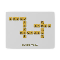 Pitbull Hub™ Personalized Crossword Canvas - Horizontal