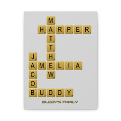 Pitbull Hub™ Personalized Crossword Canvas - Vertical