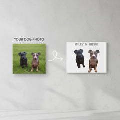 Pitbull Hub™ Personalized Matte Canvas - Horizontal