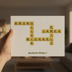 Pitbull Hub™ Personalized Crossword Canvas - Horizontal