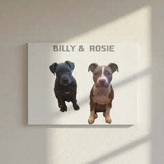 Pitbull Hub™ Personalized Matte Canvas - Horizontal
