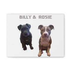 Pitbull Hub™ Personalized Matte Canvas - Horizontal